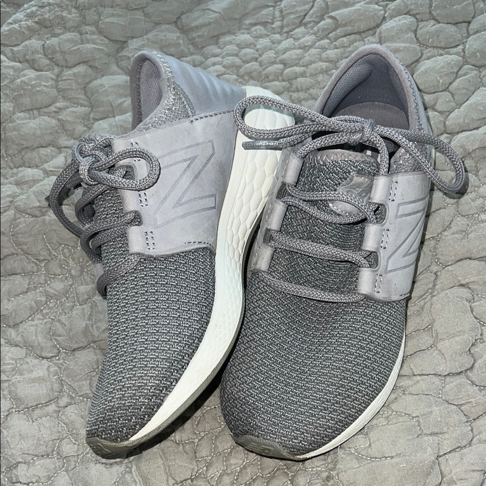 New Balance Gray Sneakers Lightweight Breathable Design